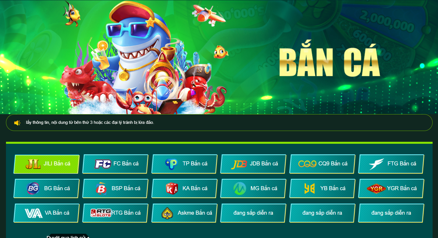 Nhà cung cấp các tự game bắn cá đổi thưởng chỉ có tại 32win